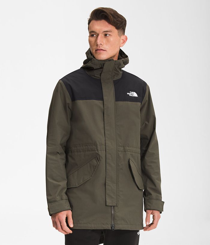 Chubasquero The North Face Hombre Verde/Negras City Breeze Parka 38061PHGE